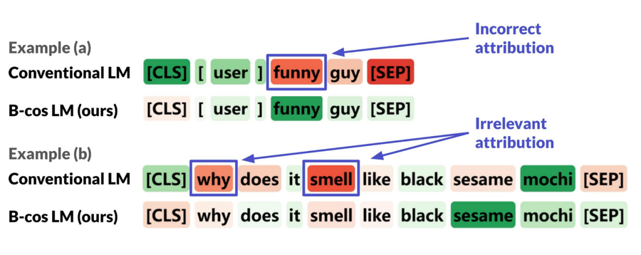 B-cos LM: Efficiently Transforming Pre-trained Language Models for Improved Explainability