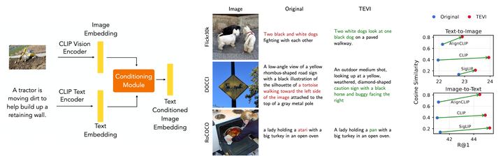 TEVI: Text-Conditioned Editing of Visual Representations via Sparse Autoencoders for Improved Vision-Language Alignment